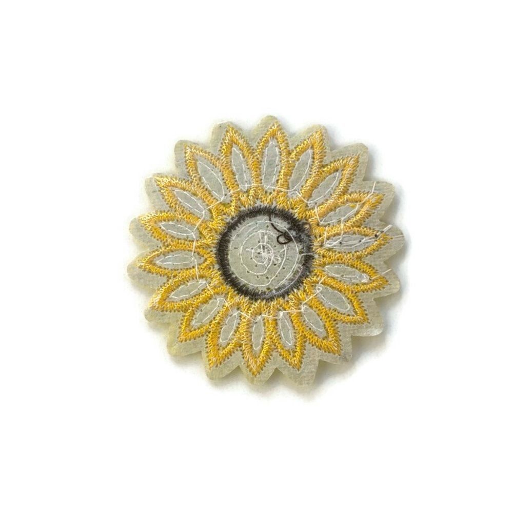 Sequins Sunflower Embroidered Patch - Picture 4 of 4